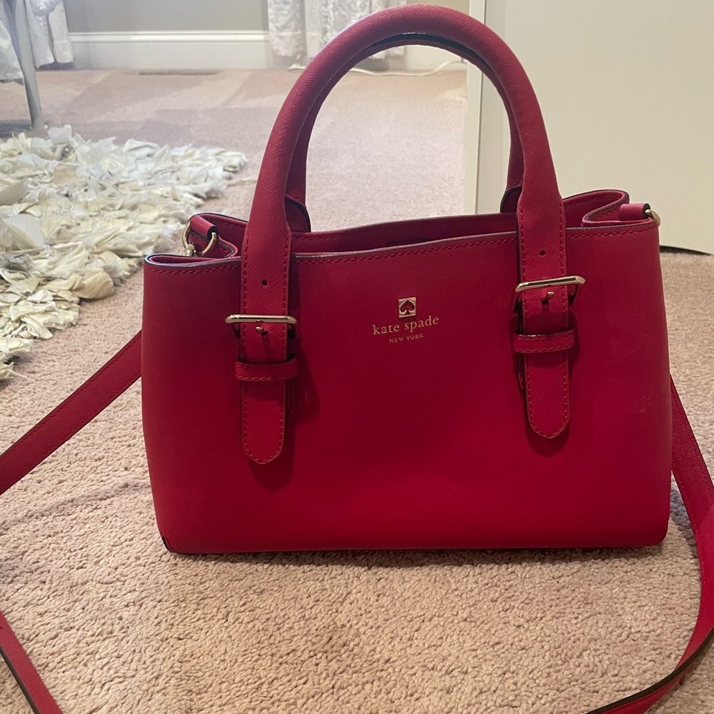 Red kate spade purse